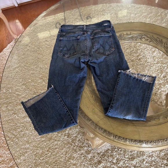 Mother Jeans Women's Size 26 The Insider Crop Step Fray Girl Crush Raw Hem - Picture 2 of 13